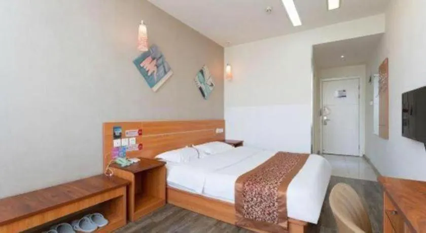 Bed in Thank Inn Hotel Hebei Hengshui Ronghua North Street