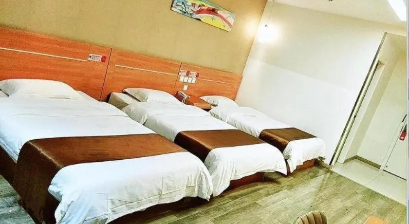 Bed in Thank Inn Hotel Hebei Hengshui Ronghua North Street