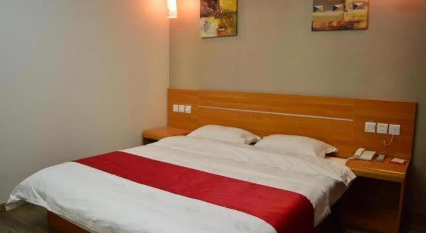 Bed in Thank Inn Hotel Hebei Hengshui Ronghua North Street