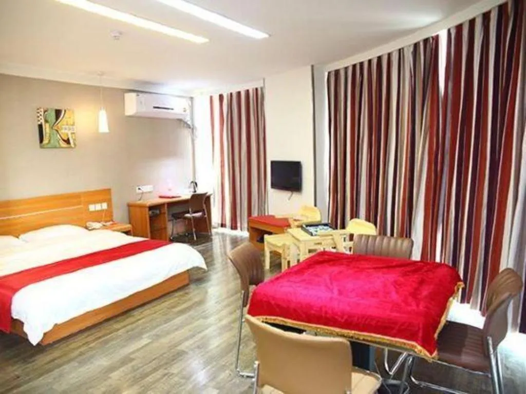 Bed in Thank Inn Hotel Hebei Hengshui Ronghua North Street