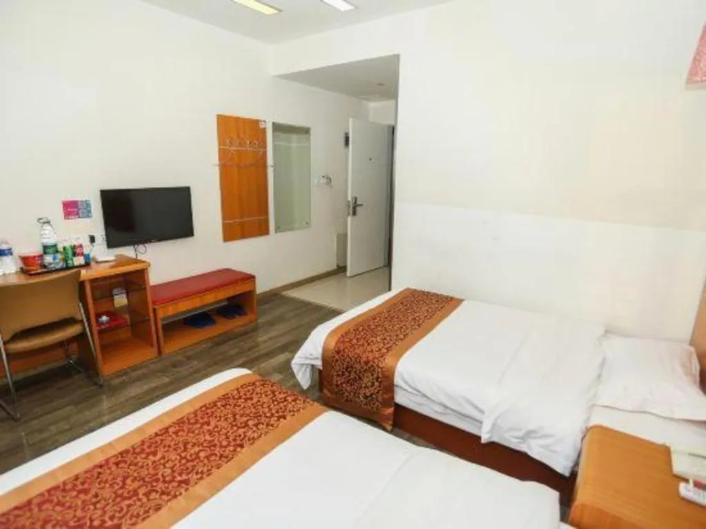 Bed in Thank Inn Hotel Hebei Hengshui Ronghua North Street