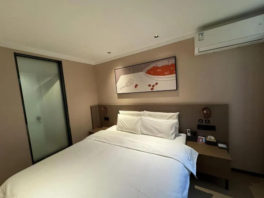 Bed in Thank Inn Hotel Hebei Hengshui Ronghua North Street