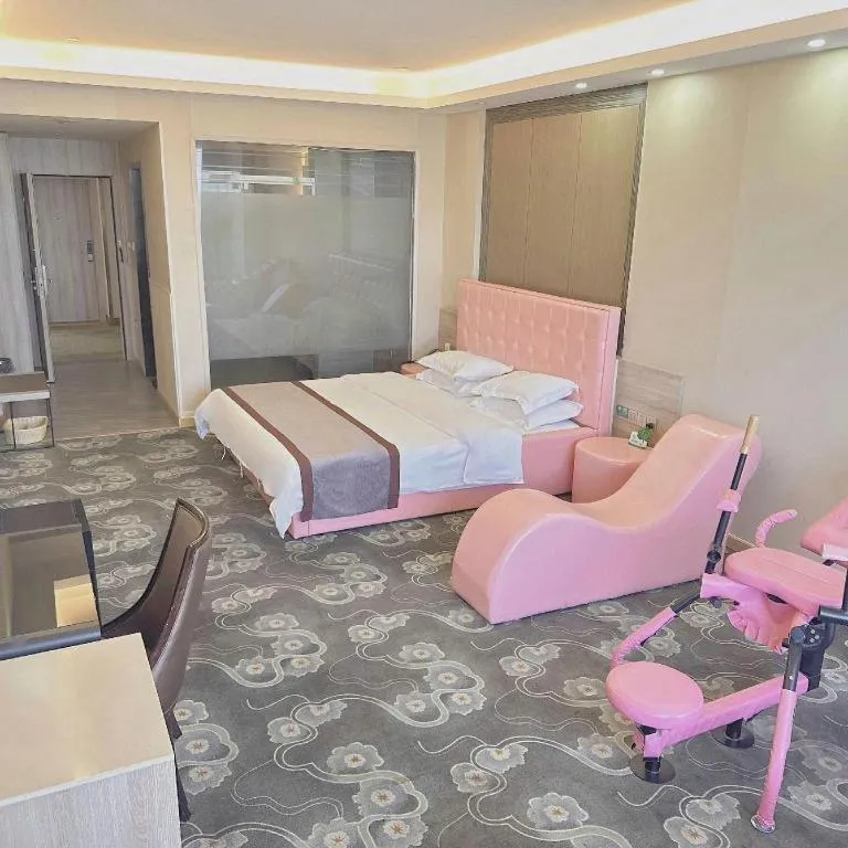 Bed in GreenTree Inn Ningbo Hangzhou Wan New District Lishi Square Business Hotel