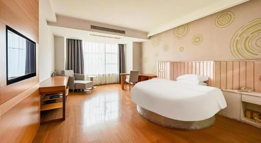 Bed in GreenTree Inn Ningbo Hangzhou Wan New District Lishi Square Business Hotel