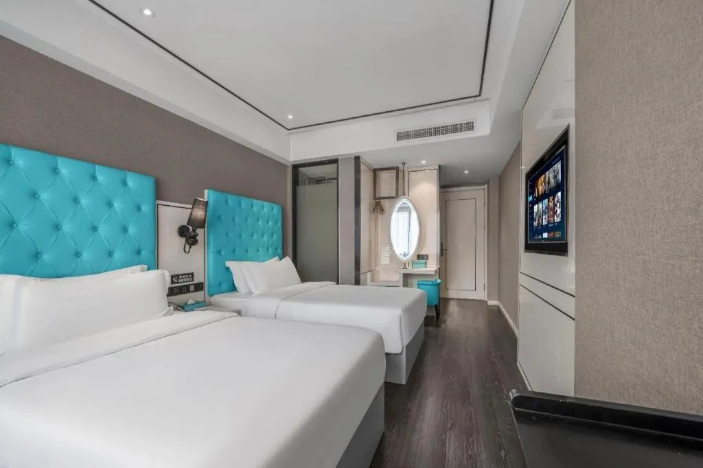 Bed in Xana Hotelle Chongqing Jiefangbei Center Branch