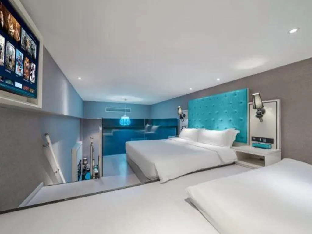 Bed in Xana Hotelle Chongqing Jiefangbei Center Branch