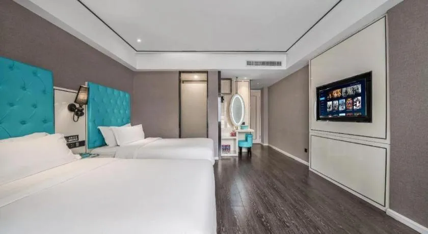 Bed in Xana Hotelle Chongqing Jiefangbei Center Branch