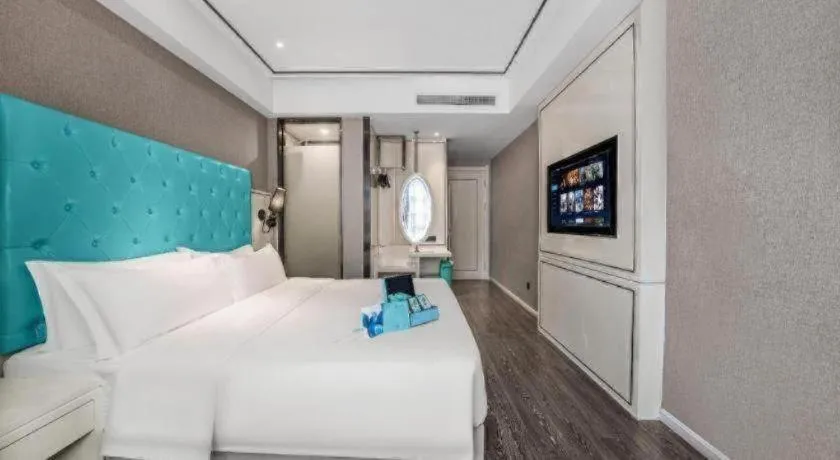 Bed in Xana Hotelle Chongqing Jiefangbei Center Branch