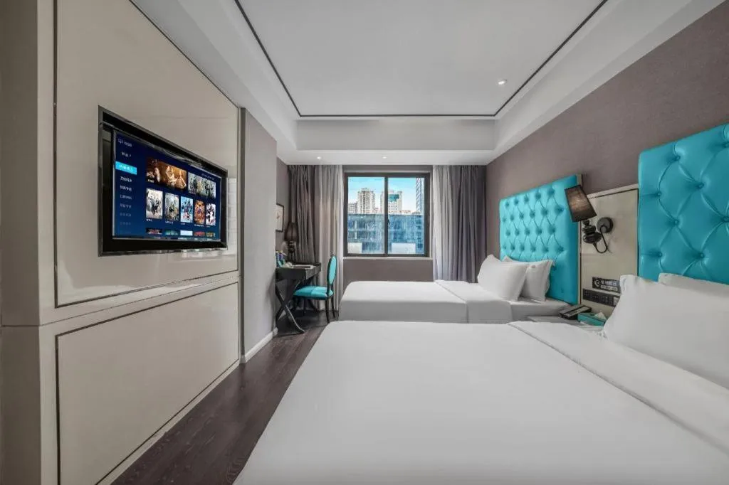 Bed in Xana Hotelle Chongqing Jiefangbei Center Branch