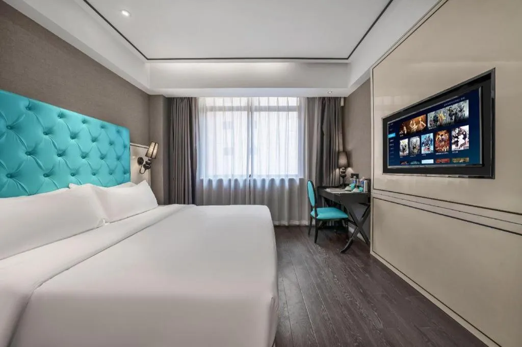 Bed in Xana Hotelle Chongqing Jiefangbei Center Branch