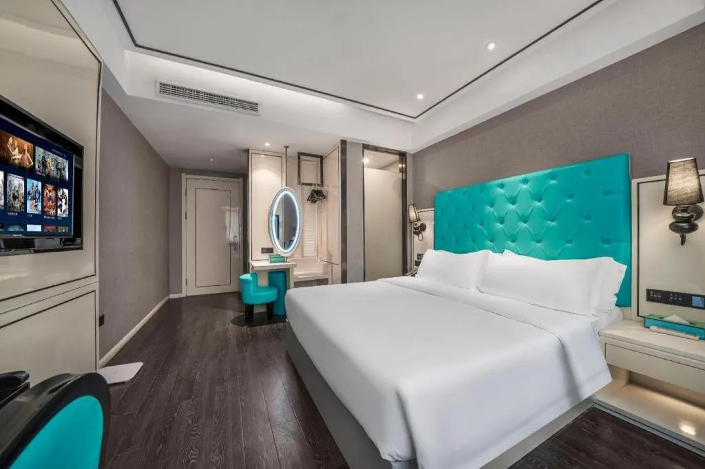 Bed in Xana Hotelle Chongqing Jiefangbei Center Branch