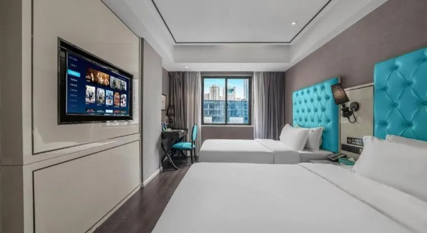 Bed in Xana Hotelle Chongqing Jiefangbei Center Branch