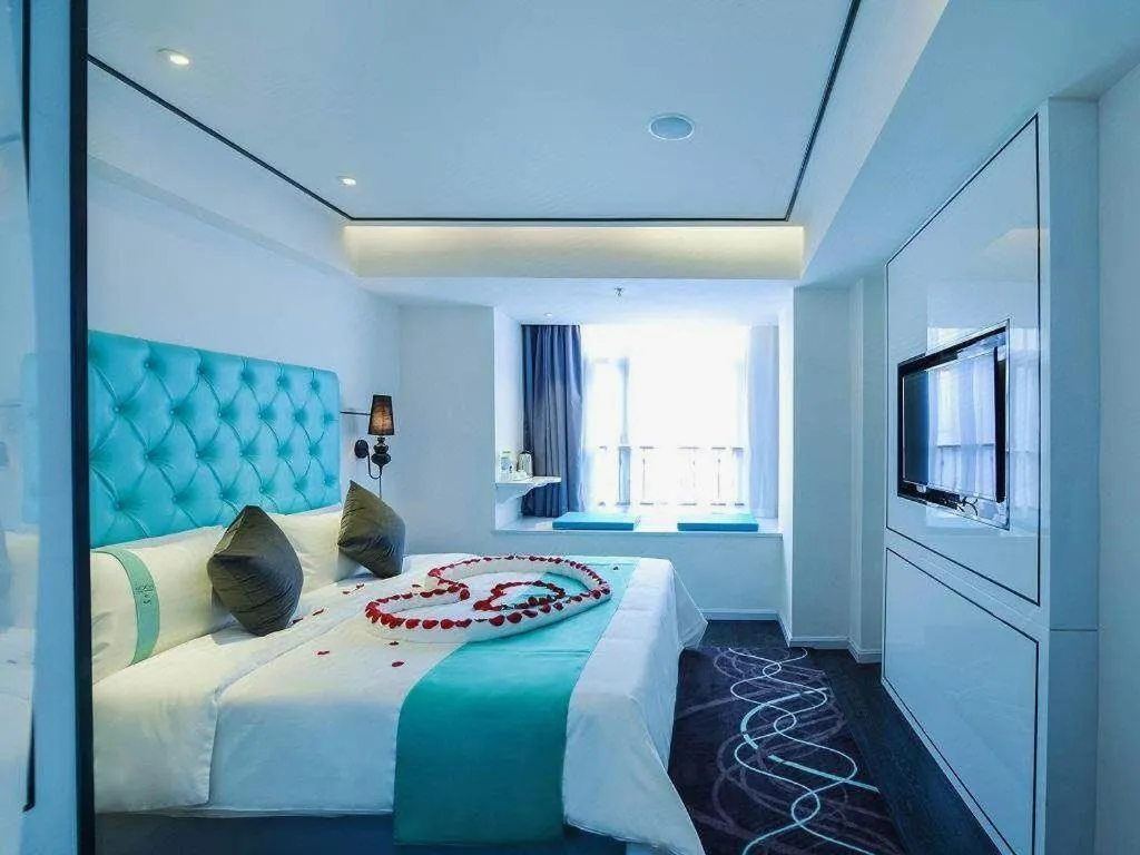 Bed in Xana Hotelle Chongqing Jiefangbei Center Branch