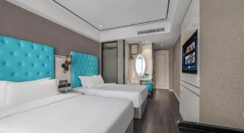 Bed in Xana Hotelle Chongqing Jiefangbei Center Branch