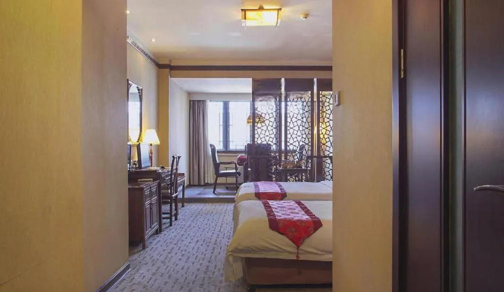 Bed in James Joyce Coffetel Xian Dayanta Metro Station Branch