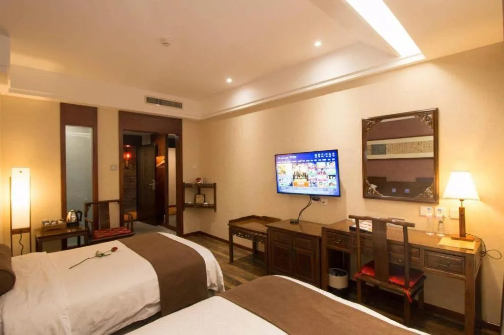 Bed in James Joyce Coffetel Xian Dayanta Metro Station Branch