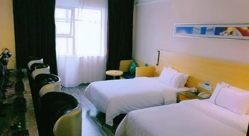 Bed in City Comfort Inn Xianning South Station Wanda