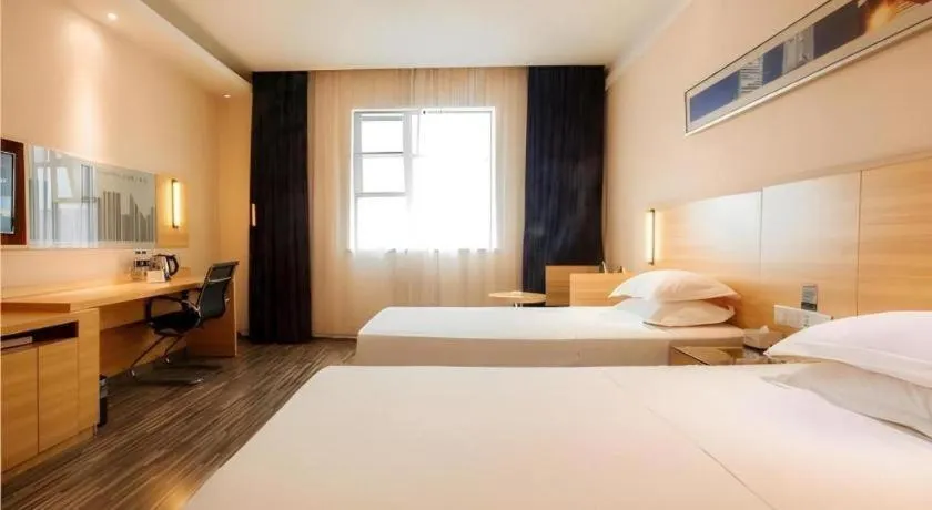 Bed in City Comfort Inn Xianning South Station Wanda