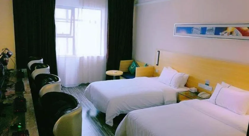 Bed in City Comfort Inn Xianning South Station Wanda