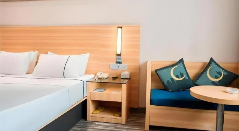 Bed in City Comfort Inn Xianning South Station Wanda