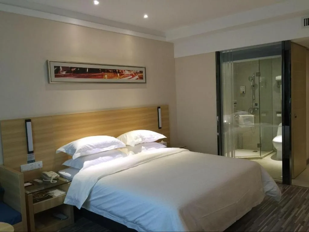 Bed in City Comfort Inn Xianning South Station Wanda