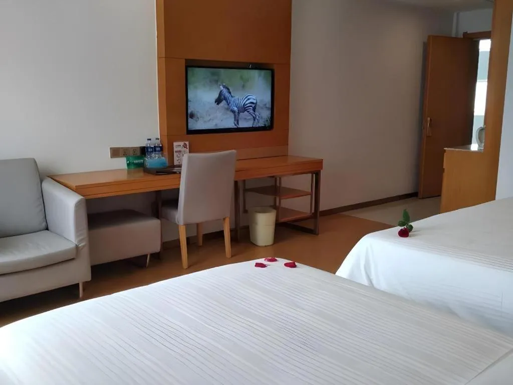 Bed in GreenTree Inn Anqing Yuexixian Wenquan Branch