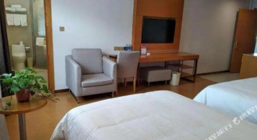 Bed in GreenTree Inn Anqing Yuexixian Wenquan Branch