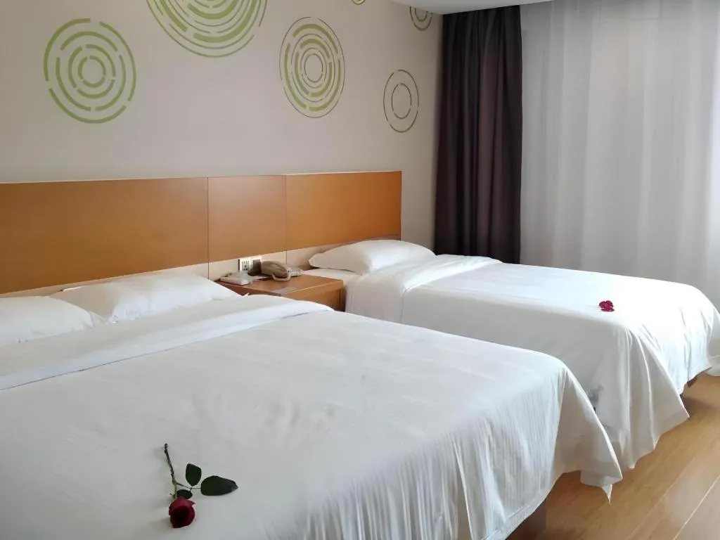 Bed in GreenTree Inn Anqing Yuexixian Wenquan Branch