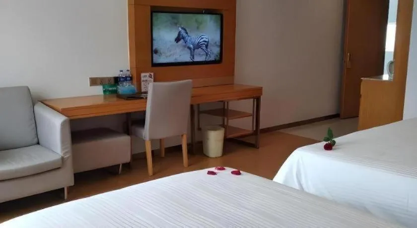 Bed in GreenTree Inn Anqing Yuexixian Wenquan Branch