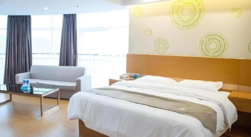 Bed in GreenTree Inn Anqing Yuexixian Wenquan Branch