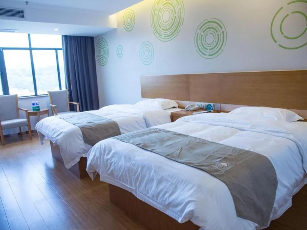 Bed in GreenTree Inn Anqing Yuexixian Wenquan Branch