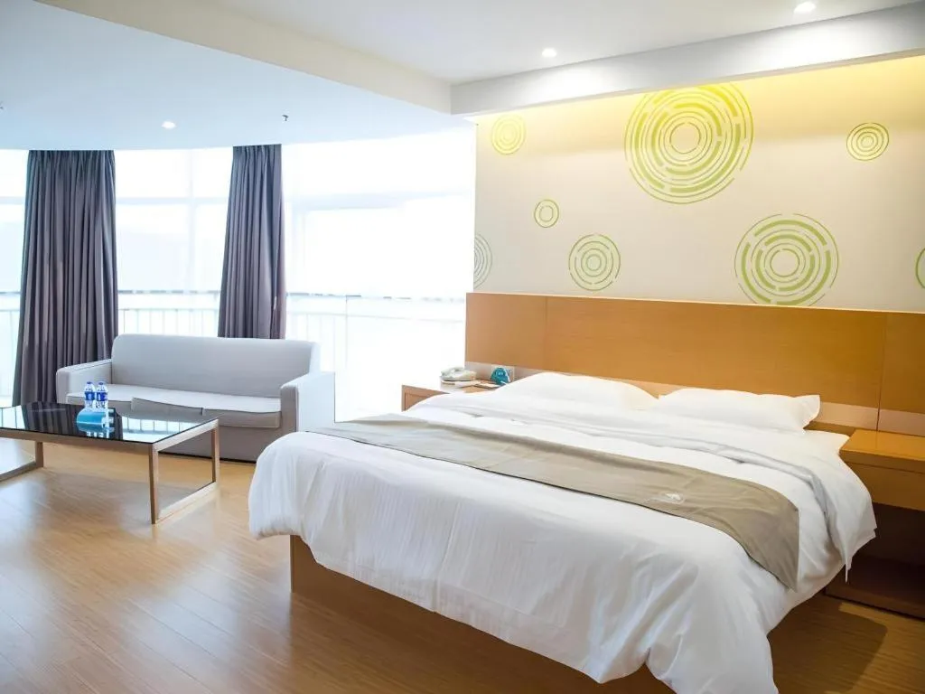 Bed in GreenTree Inn Anqing Yuexixian Wenquan Branch