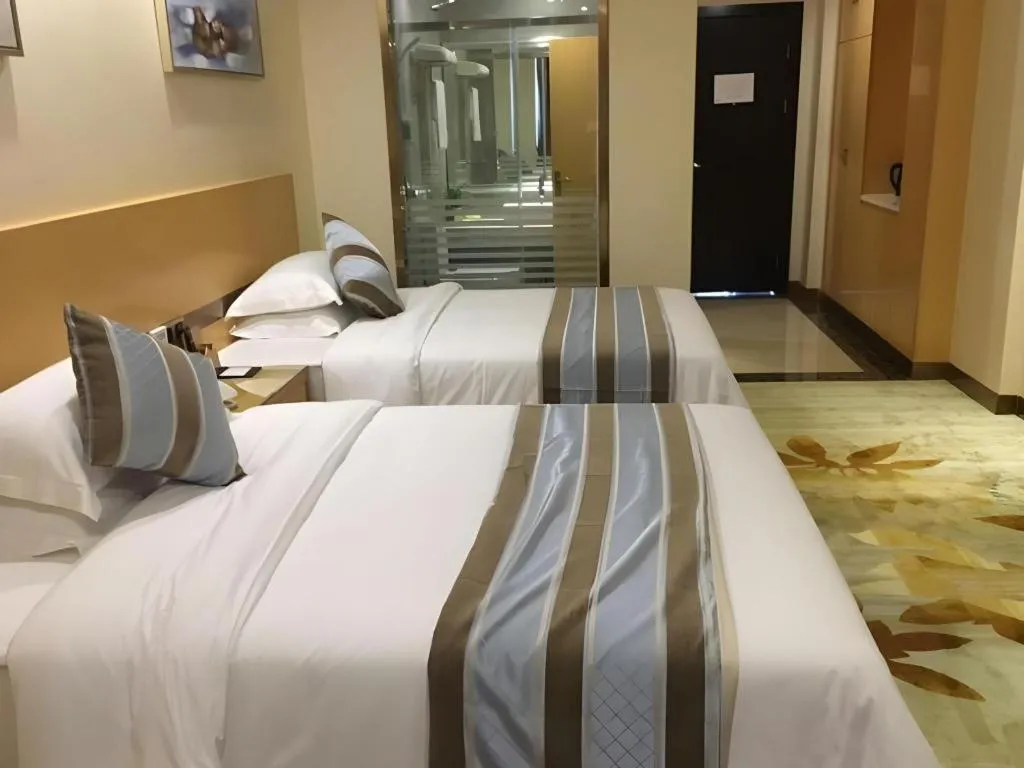 Bed in GreenTree Alliance Foshan West Station Luowu Road Hotel