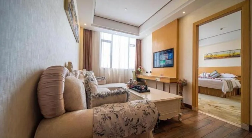 Bed in GreenTree Alliance Foshan West Station Luowu Road Hotel