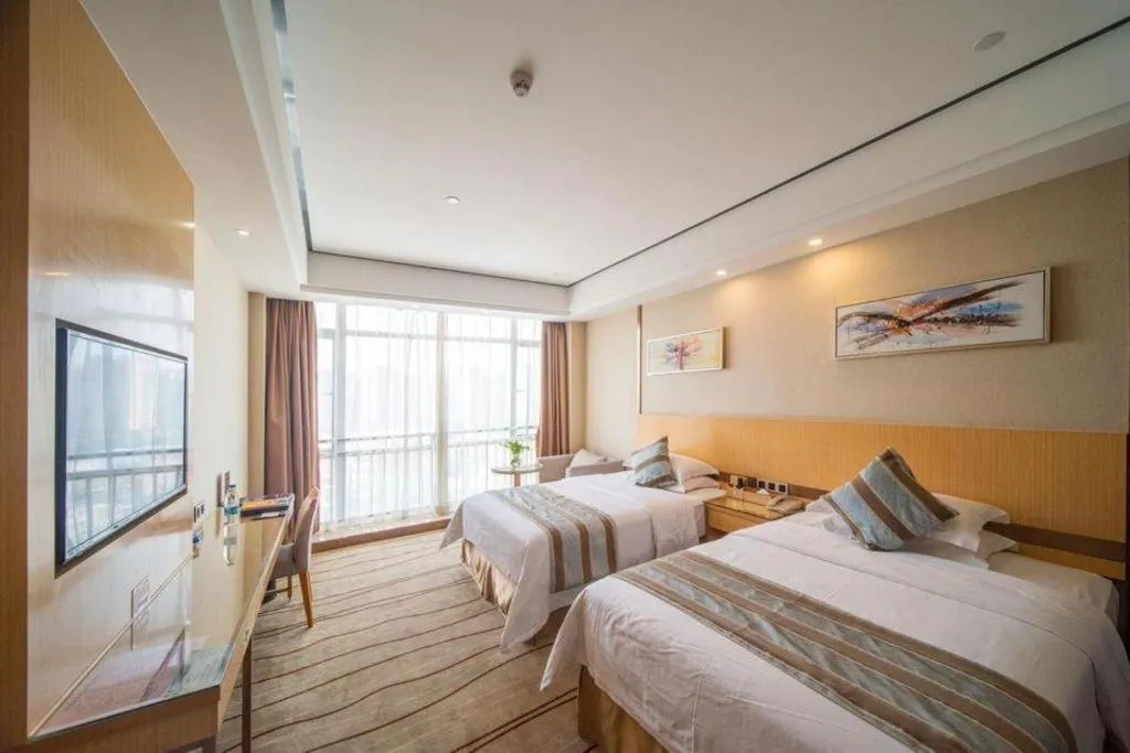 Bed in GreenTree Alliance Foshan West Station Luowu Road Hotel