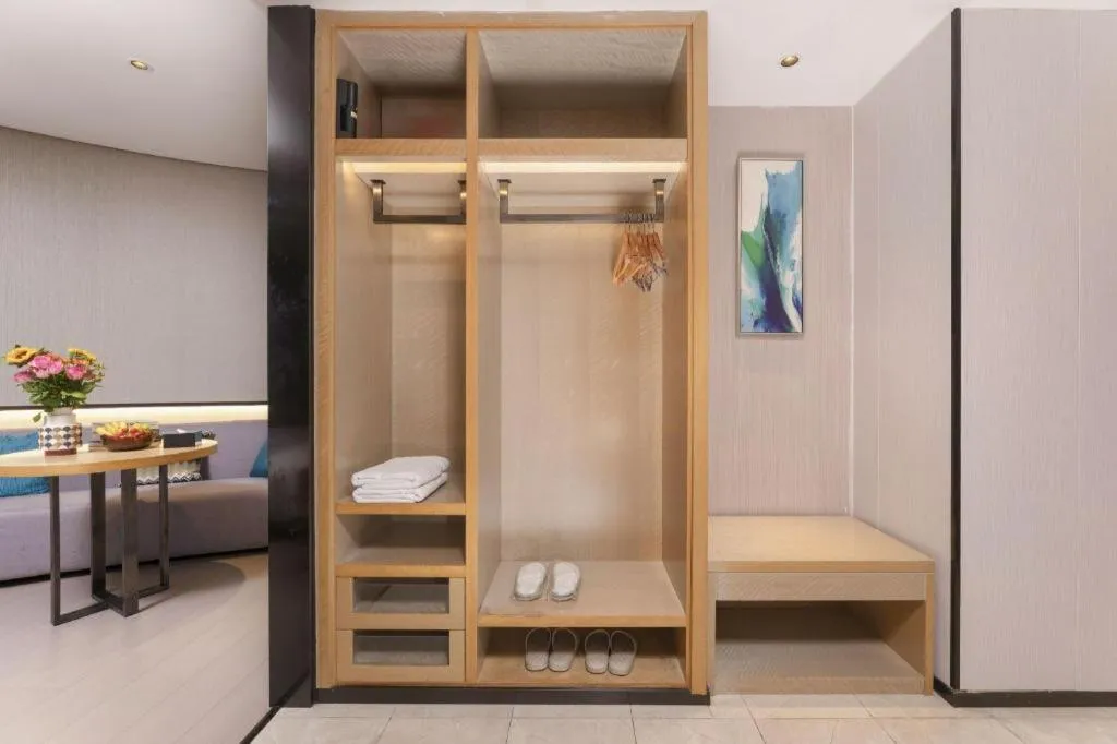 Bed in Echarm Hotel Wuxi Zhongnan Road Ancient Canal