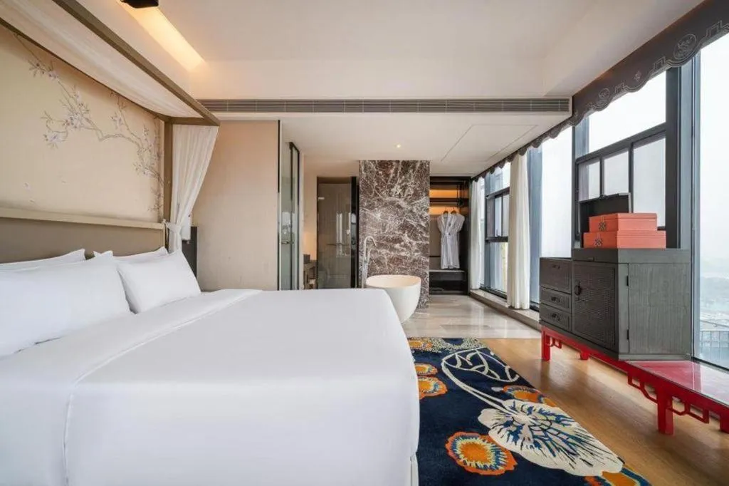 Bed in Hengding Century Hotel Chengdu