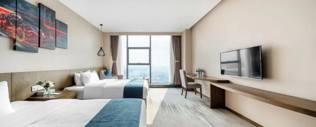 Bed in Hengding Century Hotel Chengdu