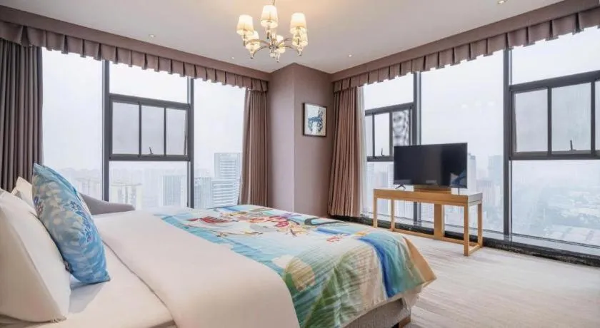Bed in Hengding Century Hotel Chengdu