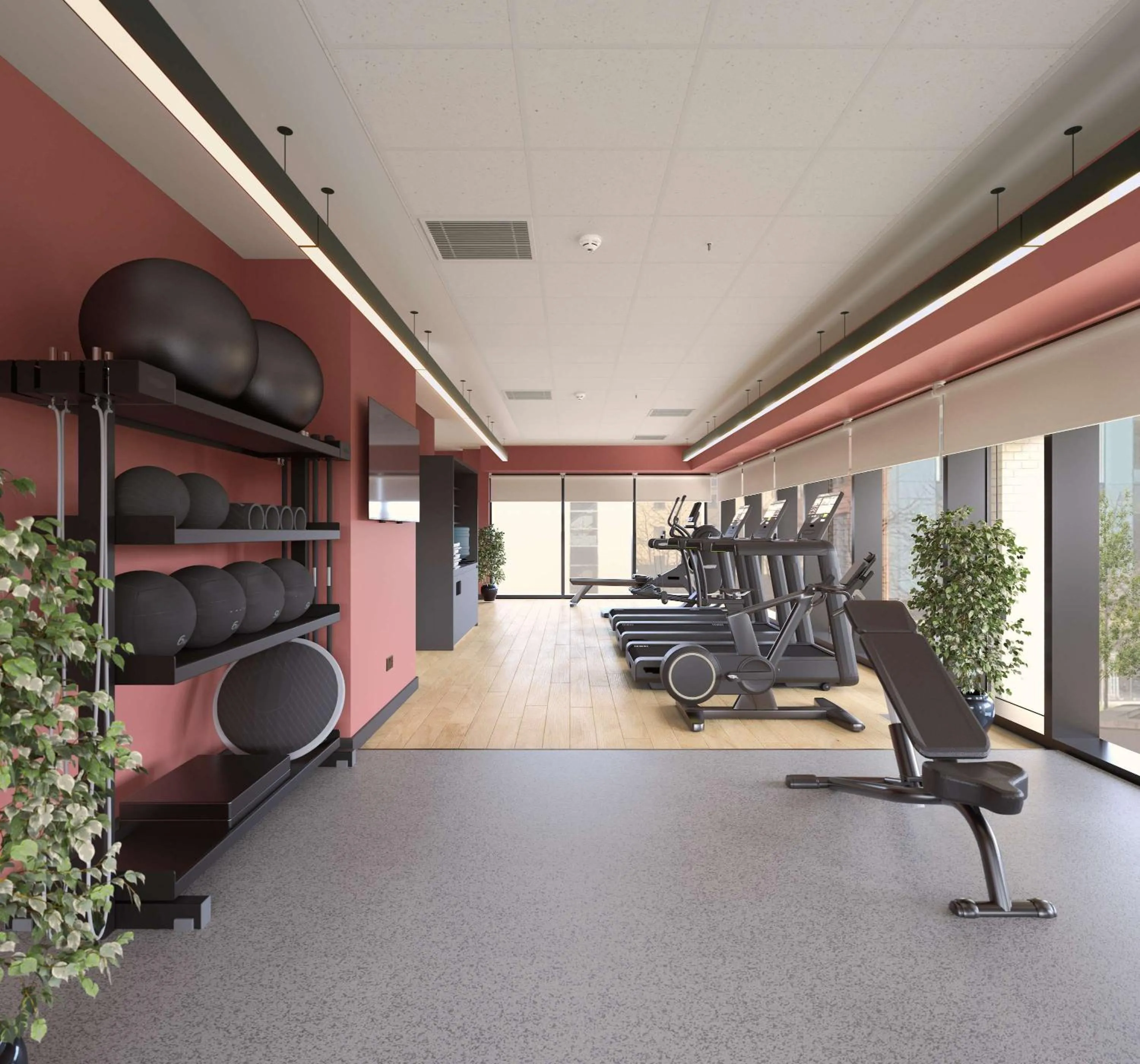 Fitness centre/facilities in Hyatt House Leeds