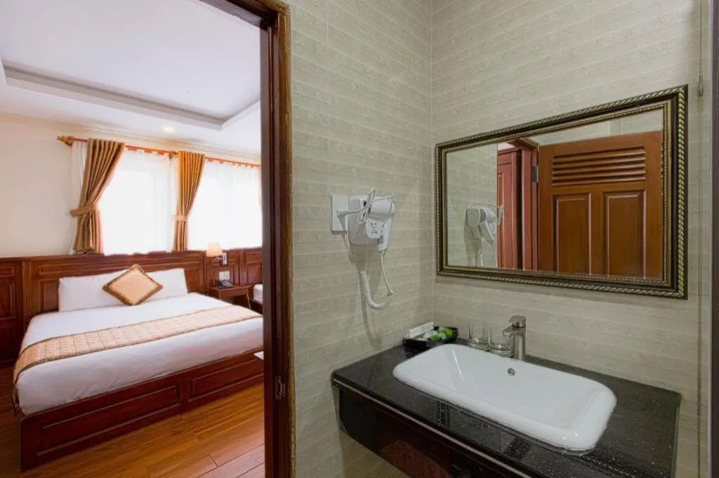 Bed in Thuy Hien Hotel