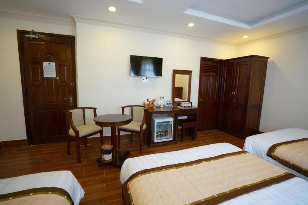 Bed in Thuy Hien Hotel