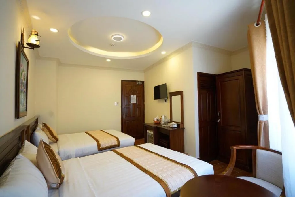 Bed in Thuy Hien Hotel
