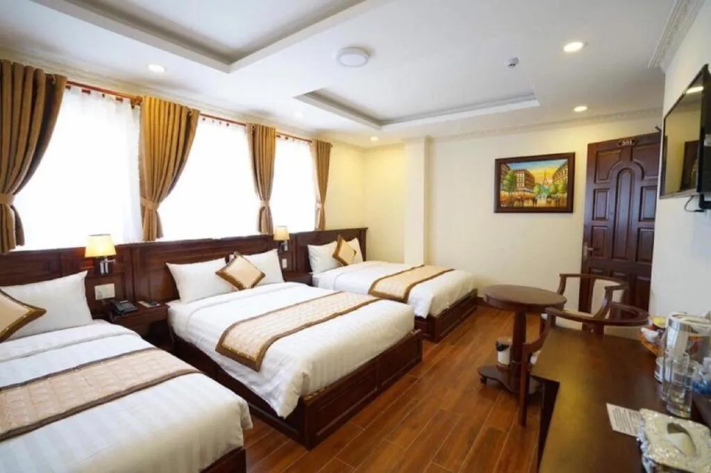 Bed in Thuy Hien Hotel