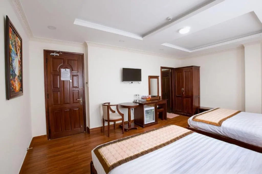 Bed in Thuy Hien Hotel