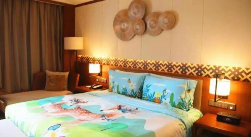Bed in La Fountain Hotel & Resort Sanya