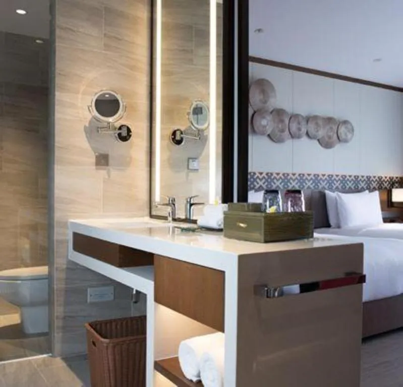 Bed in La Fountain Hotel & Resort Sanya