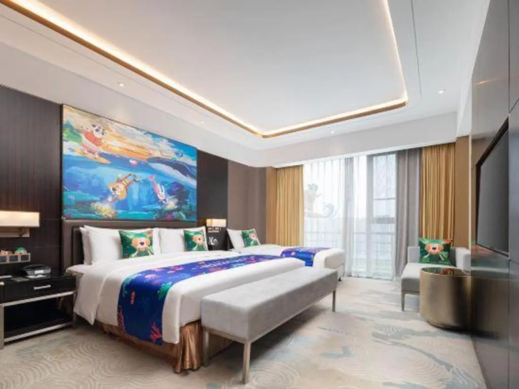Bed in The QUBE Hotel Jingzhou
