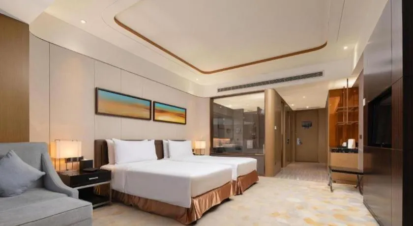 Bed in The QUBE Hotel Jingzhou
