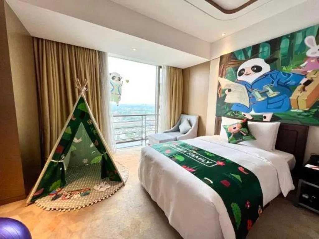 Bed in The QUBE Hotel Jingzhou